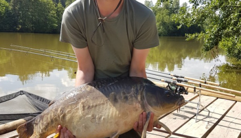 A 27 lb 15 oz carp from La Fonte, Oliver Milton, Jul 2017