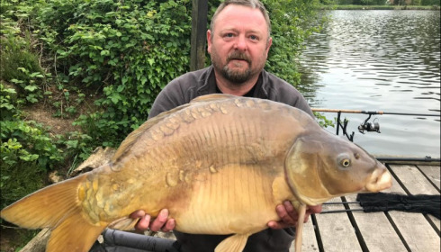A 39 lb 8 oz carp from La Fonte, Anthony  Ransom, May 2019