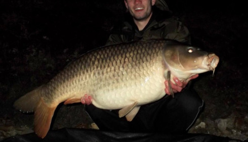A 49 lb carp from La Fonte, Hugh Mulholland, Apr 2017