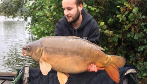 A 35 lb 1 oz carp from La Fonte, Michael Doggrell, Oct 2018