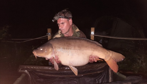 A 39 lb 7 oz carp from La Fonte, Michael Lock, May 2018
