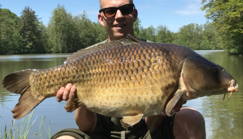 A 34 lb 4 oz carp from La Fonte, Jordan Frost, May 2017