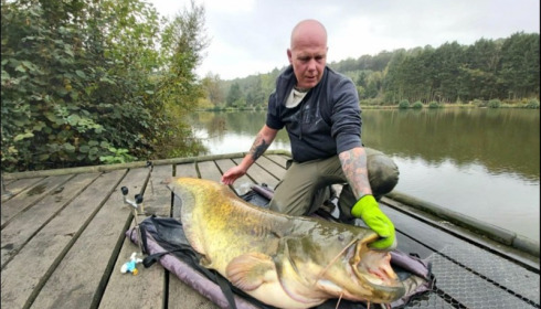 A 103 lb catfish from La Fonte, Oct 2019