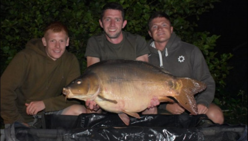 A 42 lb carp from La Fonte, Aug 2019