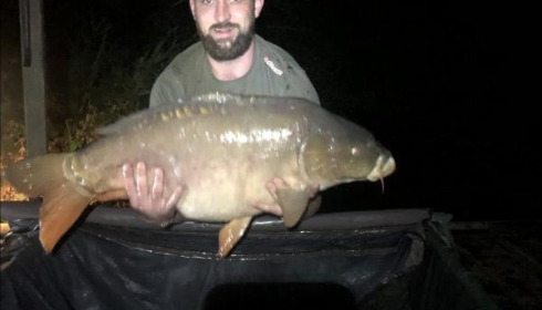 A 34 lb carp from La Fonte, Adam Pike, Jul 2019