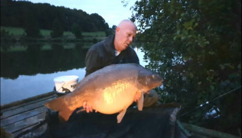 A 46 lb 2 oz carp from La Fonte, Oct 2019