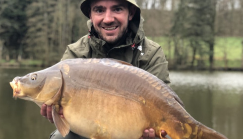 A 22 lb carp from La Fonte, Carter Party, Apr 2018