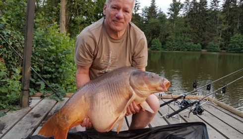 A 36 lb carp from La Fonte, Anthony Milton, Jul 2017