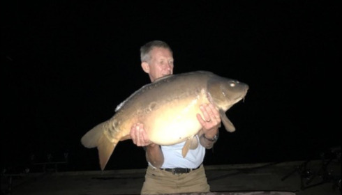 A 42 lb 8 oz carp from La Fonte, Barry Cove, Sep 2018