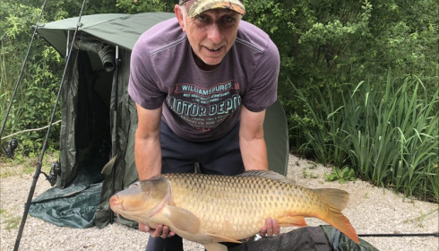 A 35 lb 7 oz carp from La Fonte, Mark Latham, Jun 2018