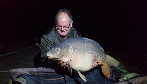 A 42 lb carp from La Fonte, Matthew Cullen, Oct 2019