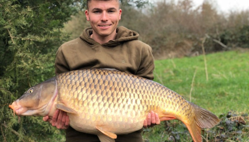 A 50 lb 8 oz carp from La Fonte, Carter Party, Apr 2018