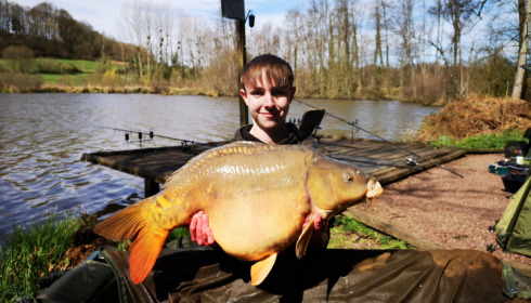 A 40 lb 1 oz carp from La Fonte, Ryan Gadd, Apr 2022