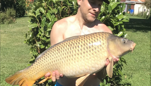 A 25 lb 8 oz carp from Landes, Chris Palmer, Jul 2018