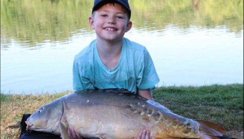 A 31 lb carp from Landes, Oscar Castle, Jul 2018