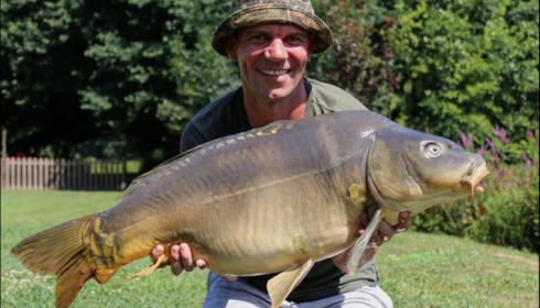 A 36 lb carp from Landes, Pete Castle, Jul 2018