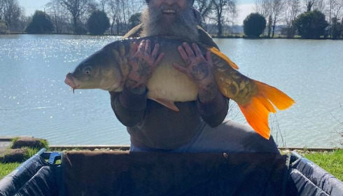 A 36 lb carp from Landes, Lee, Mar 2022