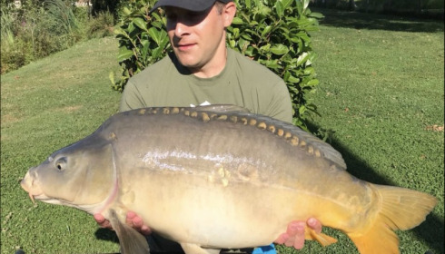 A 29 lb 9 oz carp from Landes, Chris Palmer, Jul 2018
