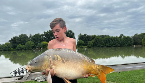 A 38 lb 5 oz fish from Landes, new pb for harley, Aug 2023