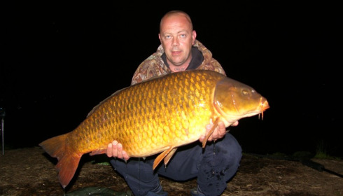 A 36 lb carp from Laroussi, Jun 2014