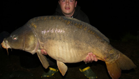 A 40 lb carp from Laroussi, Jun 2014