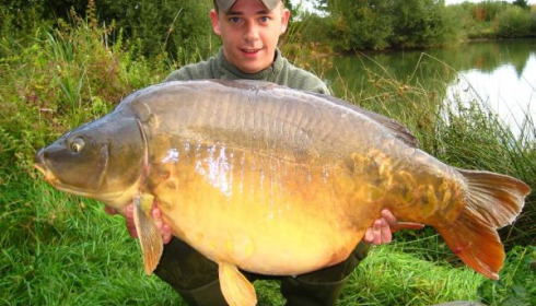 A 50 lb carp from Laroussi, Rob van Hagen & Clemens Duijsters, Sep 2008