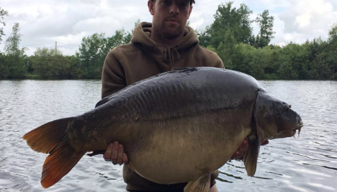 A 51 lb carp from Laroussi, Robert Booth, Jun 2016