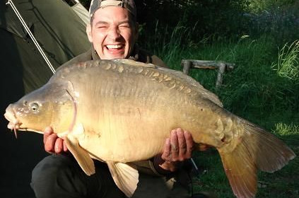 A 36 lb carp from Laroussi, May 2007