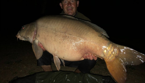 A 49 lb 8 oz carp from Laroussi, Paul Owens, Aug 2018