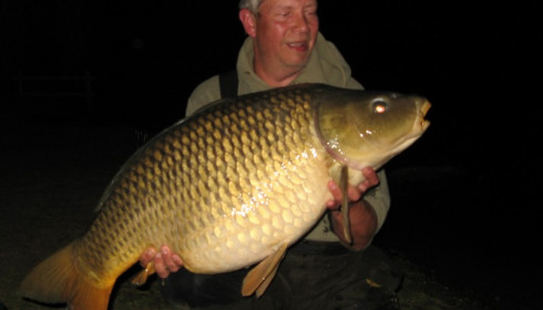 A 49 lb 6 oz carp from Laroussi, Les Brink, Apr 2014