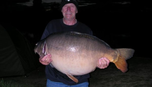A 56 lb carp from Laroussi, May 2010