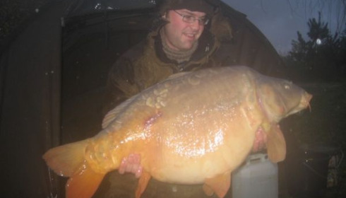 A 48 lb carp from Laroussi, Caught on 27 november 2008, Nov 2008