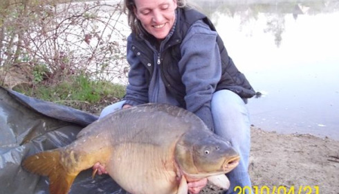 A 52 lb carp from Laroussi, Amanda Groves, Apr 2010