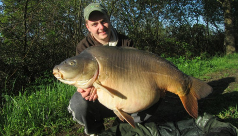 A 58 lb 12 oz carp from Laroussi, Ivan Head, Apr 2012
