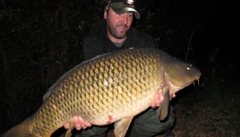 A 34 lb carp from Laroussi, Ashley Haines, Jul 2015