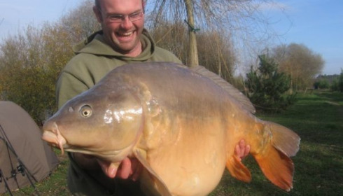 A 54 lb carp from Laroussi, Caught on 28 november 2008, Nov 2008