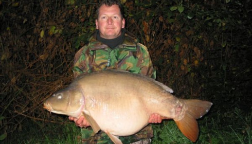 A 55 lb 6 oz carp from Laroussi, Nov 2008