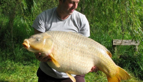 A 48 lb 4 oz carp from Laroussi, Alex Noble with the Ghost common, May 2014