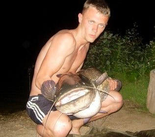 A 58 lb catfish from Laroussi, Jun 2010