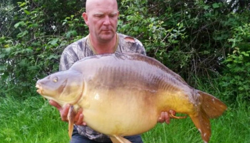 A 54 lb 8 oz carp from Laroussi, Robert French, May 2014