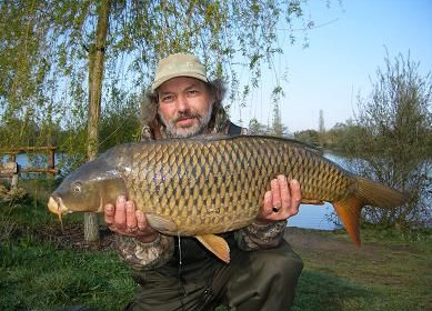 A 23 lb carp from Laroussi, Apr 2008