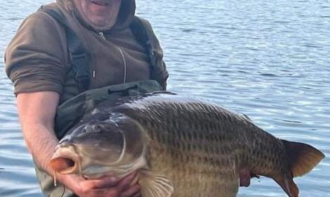 A 55 lb carp from Laroussi, Apr 2023