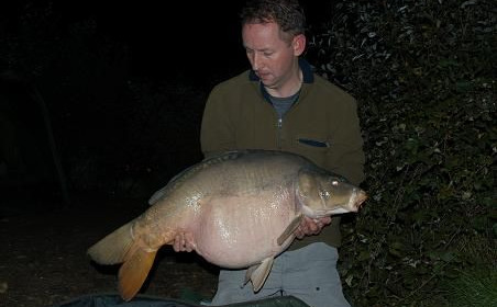 A 38 lb 14 oz carp from Laroussi, Oct 2006