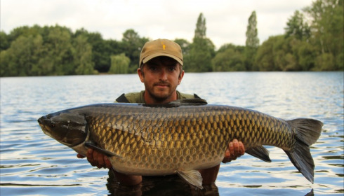 A 43 lb 8 oz grass carp from Laroussi, Chris Rampling, Jun 2018