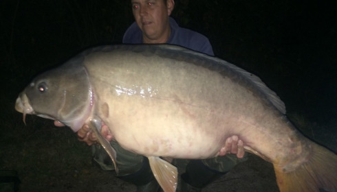 A 52 lb 4 oz carp from Laroussi, Tony Richards, Oct 2016