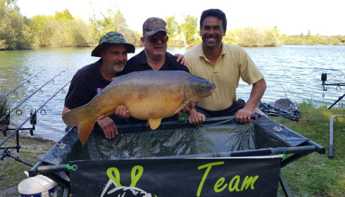 A 45 lb carp from Laroussi, Jun 2021