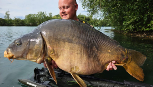 A 54 lb carp from Laroussi, Aug 2023