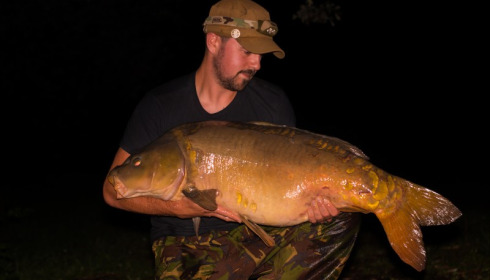 A 43 lb 10 oz carp from Laroussi, Chris Way, Jun 2018