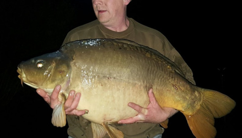A 43 lb 4 oz carp from Laroussi, Andrew Haigh, May 2016