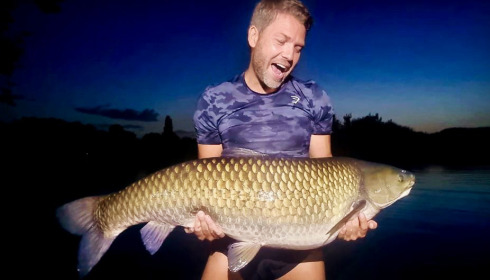 A 56 lb fish from Laroussi, Grass Carp, May 2022